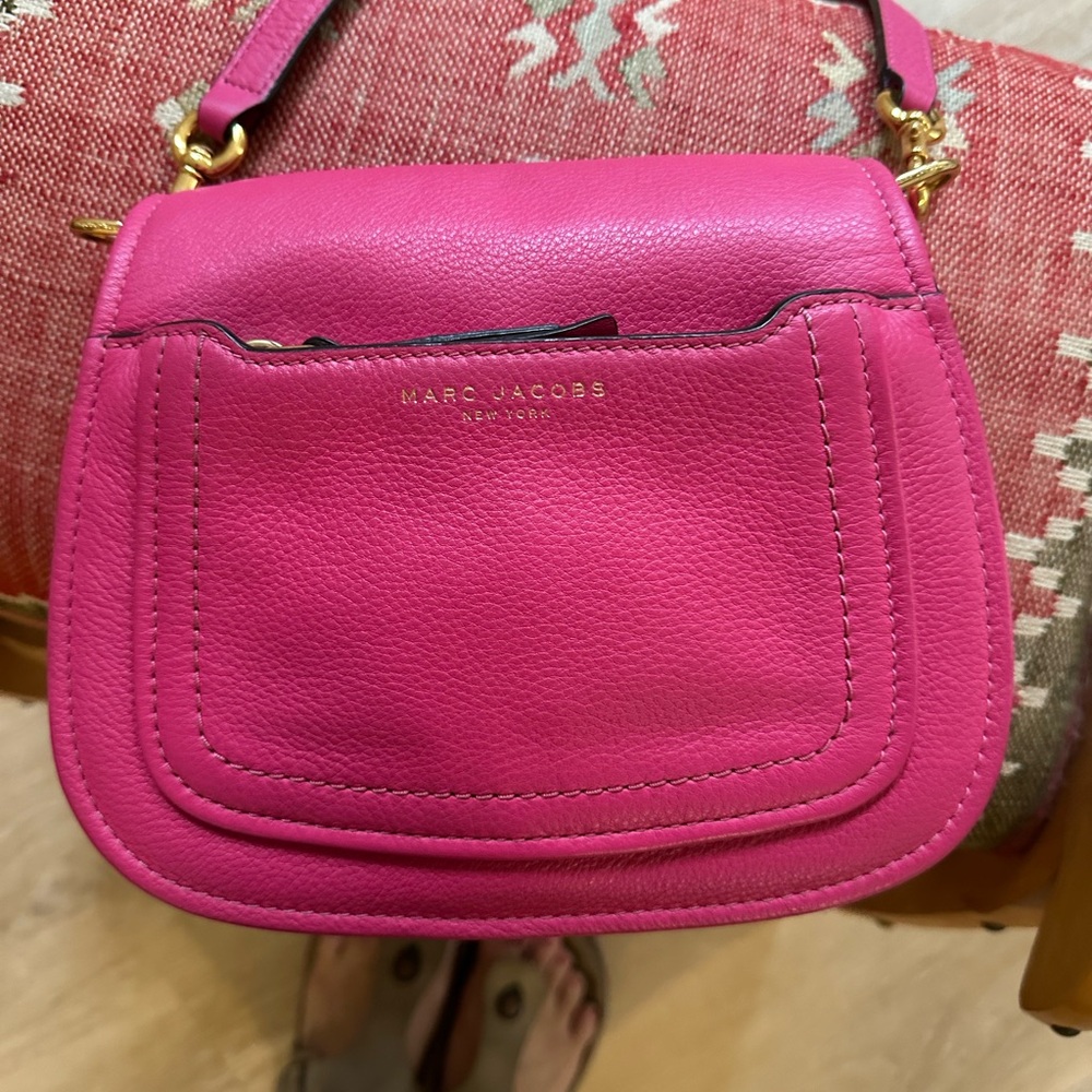 Marc Jacobs Pink Leather Crossbody Bag